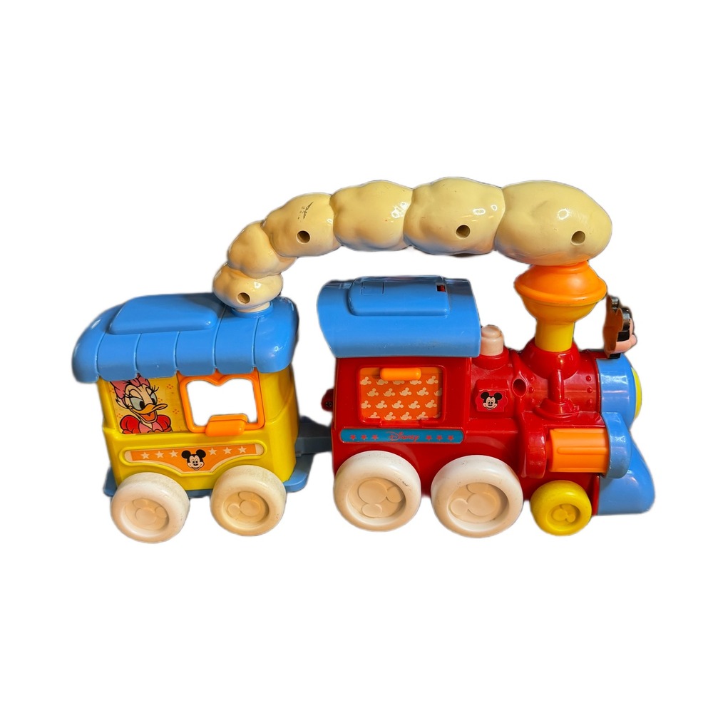 Disney Mickey Mouse and Friends Train Toy Locomotive Daisy Minnie Mouse Red Blue